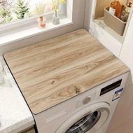 Wood Grain Diatom Mud Drum Washing Machine Sunscreen Cover Modern Simple Water-Absorbing Quick-Dryin