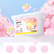 Pwu Laundry Gel Beads Cherry Blossom Fragrance Beads Laundry Detergent Remove Mites Antibacterial Clean Fragrance Instant