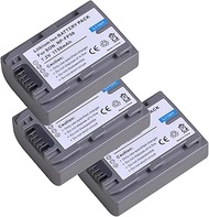 3 Pack NP-FP50 Replacement Battery 7.2V 1150mAh Set for Sony NP-FP30 NP-FP60 NP-FP70 NP-FP71 NP-FP90