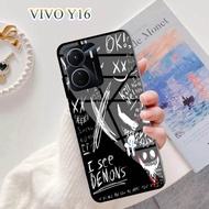 Softcase Glass Kaca VIVO Y16 - Casing hp VIVO Y16 [ S69 ].