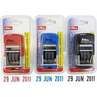 Shiny Date Stamp S 300 / S 400 self inking dater date stamp 3mm / 4mm & Replacement Ink Pad S-300-7