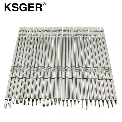 KSGER T12 Electric Soldering Iron Tips T12-K B2 BC2 ILS JL02 D24 KF For Hakko fx951 DIY Soldering St
