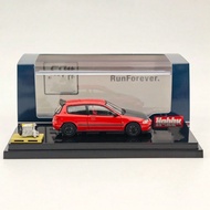 Hobby Japan 1:64 EG6 JDM Style Customized Version With Engine Display Model Yellow HJ642017AY Diecas