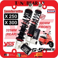 YSS Lambretta X 250 X 300 (300MM + 325MM) G-series absorber twinshock Original YSS, Lambretta X250 X