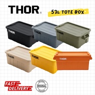 THOR 53L Tote Box With Lid , Medium Capacity Stackable Storage Container (Original)