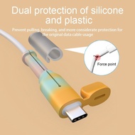 ตัวป้องกันสายไฟสำหรับปลั๊กที่ชาร์จอุปกรณ์เสริมสายซิลิโคนอ่อน IP-18/20W ประเภท C/สาย USB ตัวป้องกันสายไฟ-(ไม่เหมาะสำหรับ Samsung)