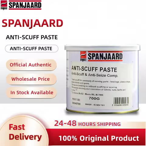 Original SPANJAARD ANTI SCUFF PASTE Anti Abrasion Extend the Service Life of Machinery Black 700G