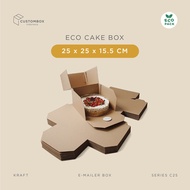 Cake Box 25cm | Birthday Cake (25.0x25.0x15.5 cm)