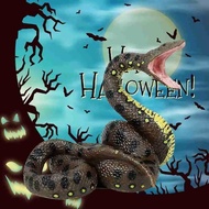 Halloween Realistic Snake Toy Giant Python Reptile Motion Simulation Animal Model Delicate Gift for 