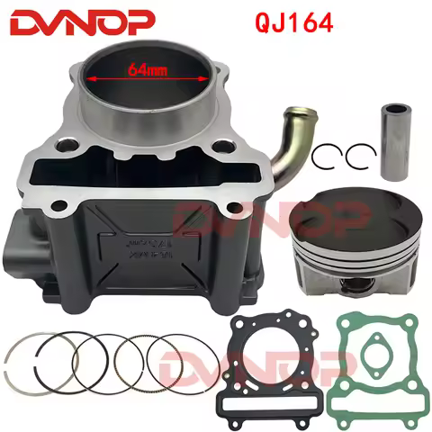 Motorcycle Engine Cylinder Kit 64mm Bore for Benelli 180S QJ164MK BJ175-31 165S 200S 164MK