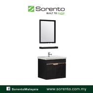 SORENTO SRTBF11707 Stainless Steel Bathroom 6 in 1 Basin Cabinet Set Ceramic Basin +Basin Tap/Water 
