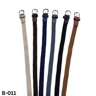 Garter Belt With Leather 3x Braid Waist for Jeans Vintage Training Belt B-011 | 6 Colors