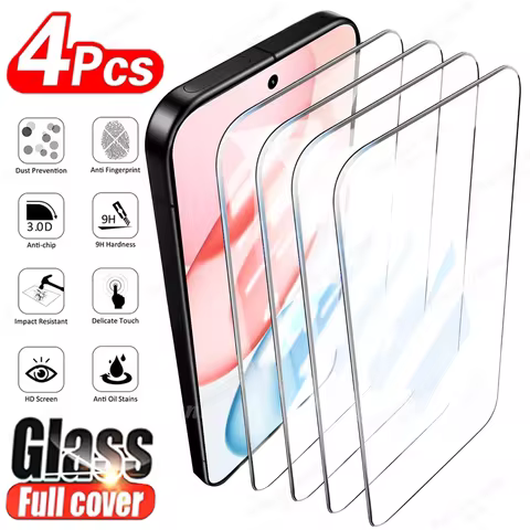 4PCS HD 8K Tempered Glass For Honor 400 Lite 90 50 Magic 7 Full Cover Screen Protector For Honor X8B
