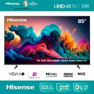 Hisense TV 85E8K ทีวี 85 นิ้ว 4K Ultra HD WCG MEMC VIDAA Smart TV Voice Control ยูทูบ/เน็ตฟลิกซ์ Youtube Netflix WIFI ไวไฟ LAN