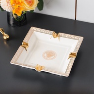 Ashtray Ceramic European Style Large Size Creative Decorative Item for Living Room Bar Cafe Personal