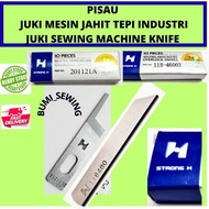 JUKI MESIN JAHIT TEPI INDUSTRI PISAU 1 SET/JUKI SEWING MACHINE KNIFE/PISAU MESIN JAHIT/PISAU ATAS & 