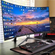 32inch curved LCD144HZ Monitor2K Computer27Internet Cafe Games165HZ Hd34Fish-shaped Screen