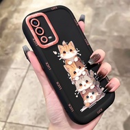 OPPO A55 4G Case Cute Cat Silicone Case