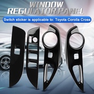 【Hot Sale】Car Window Glass Lift Button Switch Cover Trim Door Armrest Panel for Toyota Corolla Cross 2021 2022 RHD