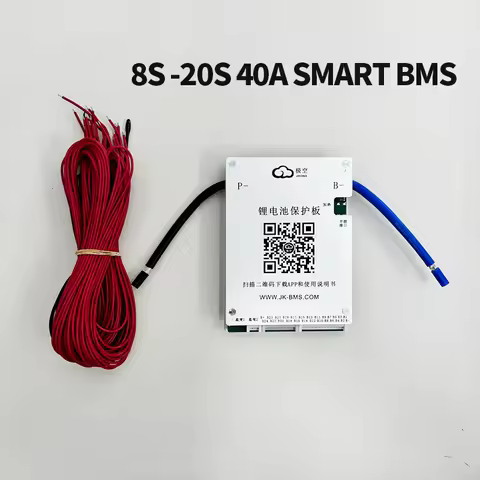 JK-BD4A20S4P 4S-20S SMART BMS 40A 0.4A Actively balances BMS 12V 24V 36V 48V Support Bluetooth APP B