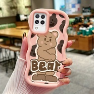 HP Phone Case For Samsung A22 M22 M32 Phone Case Softcase Phone Case Small Bear Pattern Silicone Ant