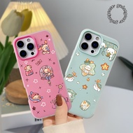 CASE CASING JELLY COLOR 2 IN 1 DOG TOSCA AND PINK FOR INFINIX SMART 5 6 7 8 9 10 HOT 10 11 12 12i 30