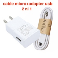 Adapter Charger 5V/2A Travel Adapter for Samsung Galaxy S5 S6 S7 S7 A3 A5 A7 J7 + Micro USB Data Cab