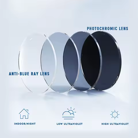 O-Q CLUB 1.56 1.61 1.67 1.74 Anti Blue Ray Photochromic Lens Anti-reflective Anti-scratch Anti-UV Op