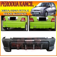 PERODUA KANCIL LAMPU PETAK KANCIL 660 850 MIRA GINO LOOK REAR BUMPER (MIRA GINO) MATERIAL FIBER KANC