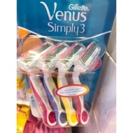 Gillette Gilette Gillette Gilete Venus Simply 3 pack of 4 Shave Shaving Fur Hair Shavers
