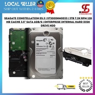 Seagate Constellation ES.3 ST3000NM0033 3TB 7.2K RPM 128 MB Cache 3.5" SATA 6Gbs Enterprise Internal HDD