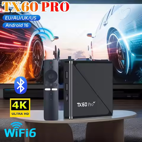Smart TV Box Android 16.0 1GB 8GB Smart Home Theater TV Box 14K 2.4G/5G Dual WiFi Set Top Box Media