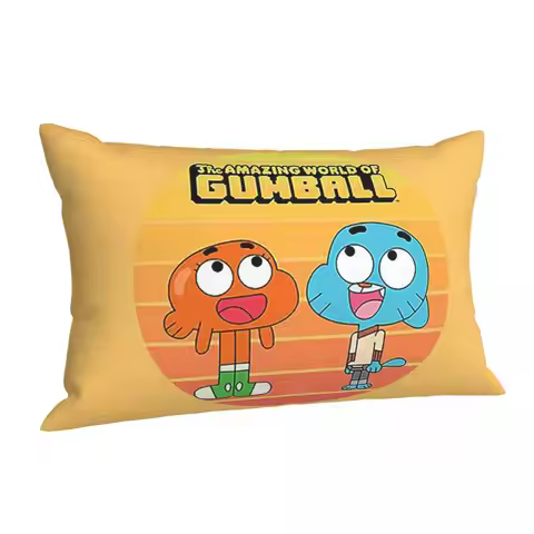 The Amazing World Of Gumball Gumball And Darwin Rectangle Pillowcase Cushion Cover Decorative Bed Ho