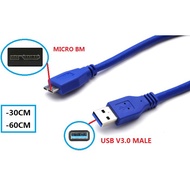 HARD DISK(HDD) USB 3.0 AM TO BM CABLE 30CM/60CM