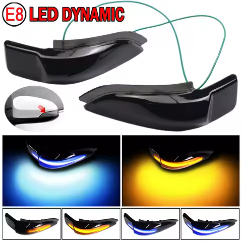 2pcs Water Blink Dynamic Flowing Side Mirror LED Turn Signal Light For Toyota Corolla E170 S iM 2016