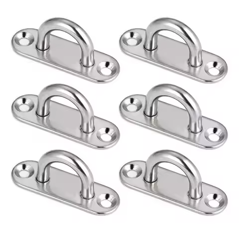 304-M6 M5 M8 Oval Eye Board Marine Deck Buckle Staple Boat Shade Sail Mounting Fastening Set - 304 M