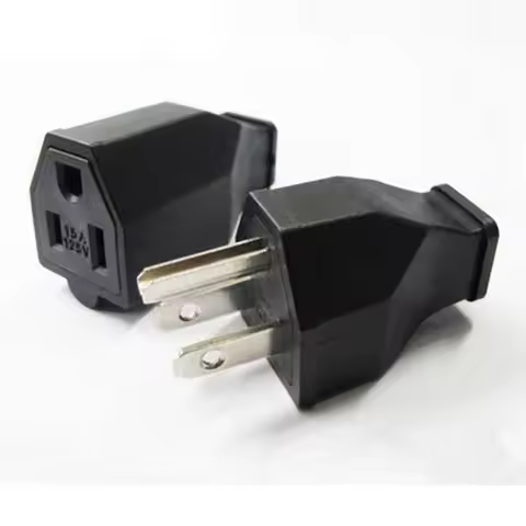 Black 15A 125V NEMA 5-15P/5-15R USA Canada Japan Mexico 3 Pins removable wiring plug socket industri
