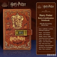 Harry Potter Hogwarts Password Notebook Vintage PU Lock Journal with Gryffindor/Slytherin Design