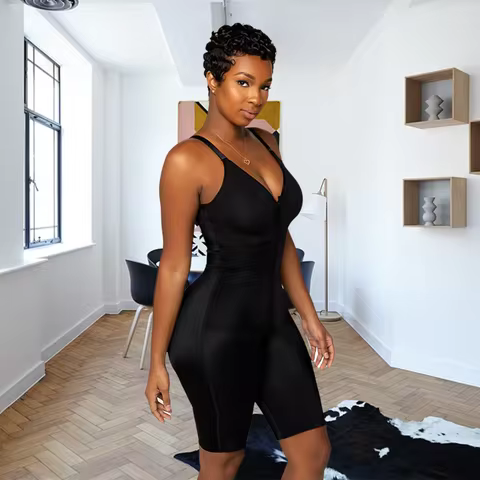 Faja Body Shaper Colombia High Compression Shapewear Bodysuits Buttock Enhancer Hourglass Waist Post