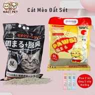 Clay cat litter 4KG (Combo of 2 bags) - Deodorizing, clumping, convenient for cats and farmers - NAC