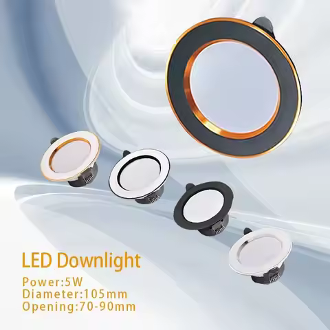 three color dimming led downlight embedded living room hole lamp sky flower lamp ultra thin downligh