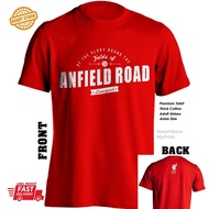 S-5XL Anfield Road Liverpool FC Fan Tshirt Klopp UEFA Premier League