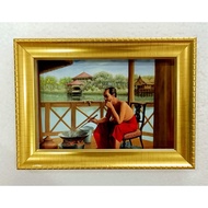 Auspicious Picture Of R.s.5 Styles Of Fried Mackerel Image Size 4x6 Inches Total 5x7 Inch Frame Ther