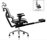 Multifunctional Ergonomic Chair Home Office Chair Computer Gaming Chair Comfortable Spine Protection Boss Chair Red Pedals (Color : Silver Pedals)