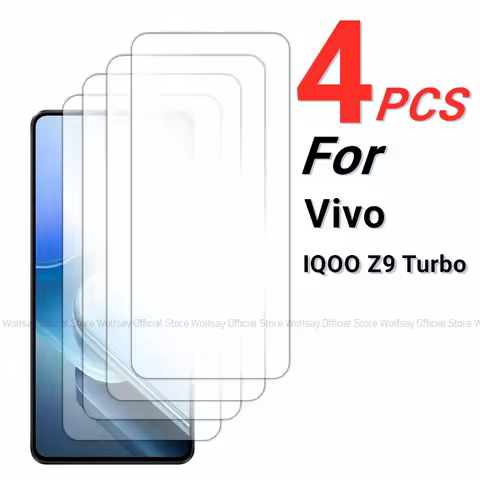 2/4PCS Screen Protector For Vivo IQOO Z9 Turbo Tempered Glass For Vivo IQOO Z9 Turbo Full Glue Phone