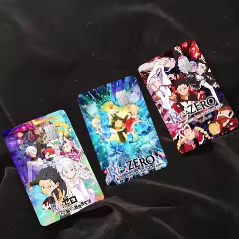 Hot game R-Re Z-Zero Anime Diy Credit Debit Card Sticker Party Sticker Decoration Waterproof Small C