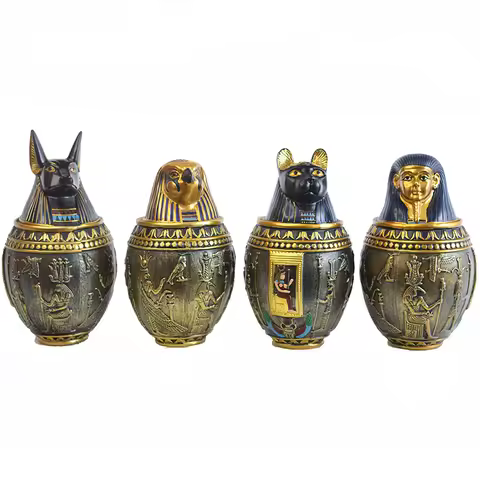 Pet Urns Pet Dog Cat Birds Human Cremation Ashes Urn Egypt Sacrifice Decoration Keepsake Columbarium