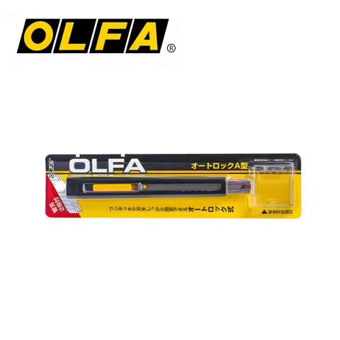 OLFA A-AL Portable Art Knife with Blade Snapper Craft Tools 9mm Utility Knife for Cutting Papers Fil