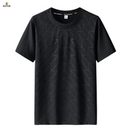 XY Black Quick Dry ICE Silk Fashion T Shirt Men'S 2024 Short Sleeves Summer Casual OverSize T-Shirt 5XL Top Tees GYM Tshirt Clothes