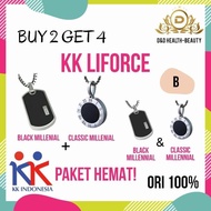 Premium PROMO! BUY 2 GET 4 Kalung KK LIFORCE Black + Classic / ORI
